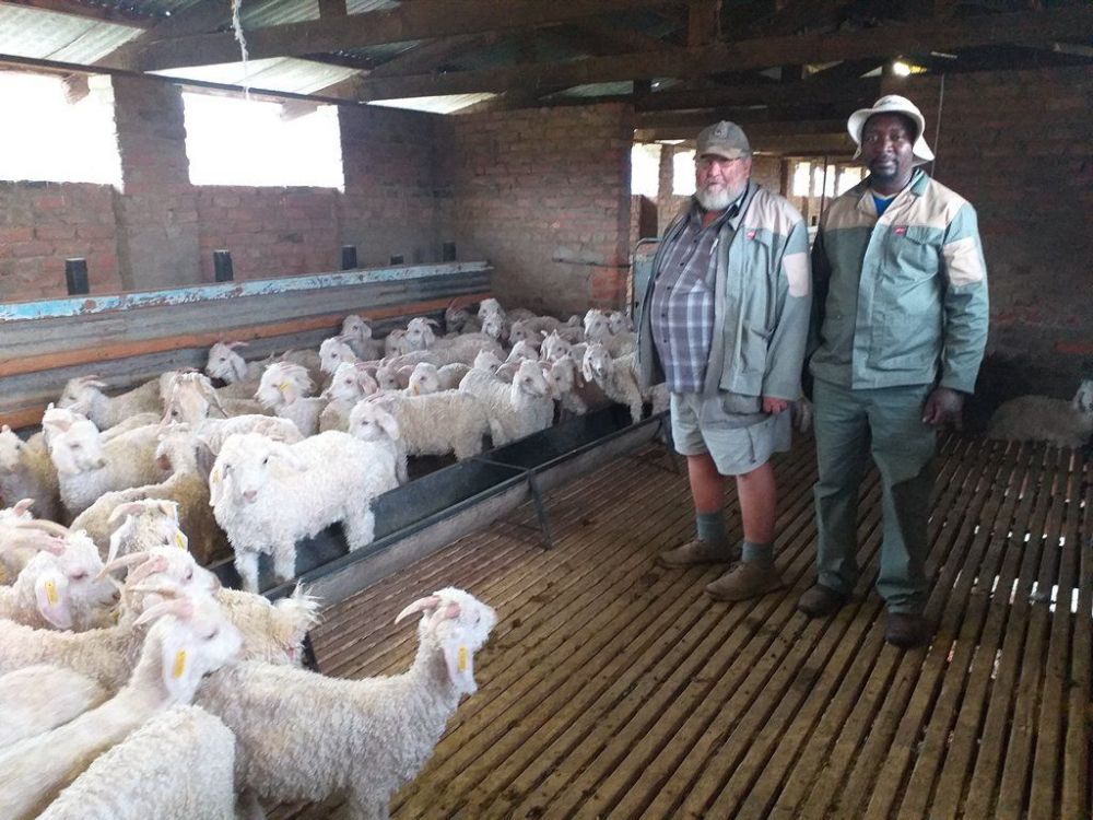 Johnson with Empowerment Trust Chairperson